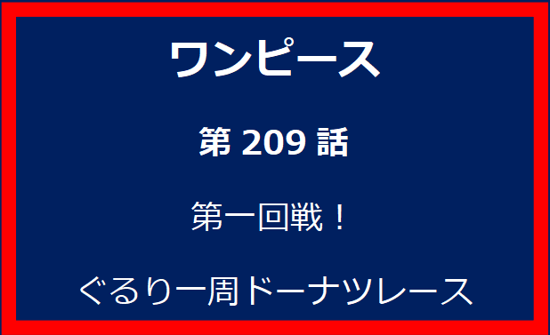 209話: 第一回戦！　ぐるり一周ドーナツレース